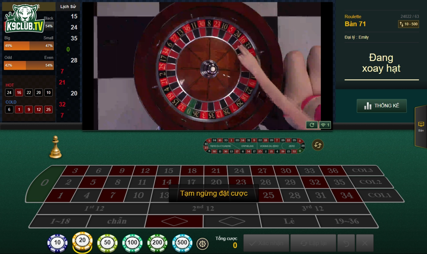 Game roulette hấp dẫn