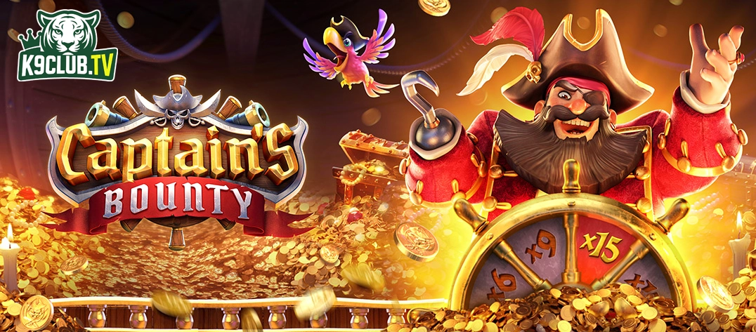 Khám phá kho báu hải tặc trong slot Caption’s Bounty