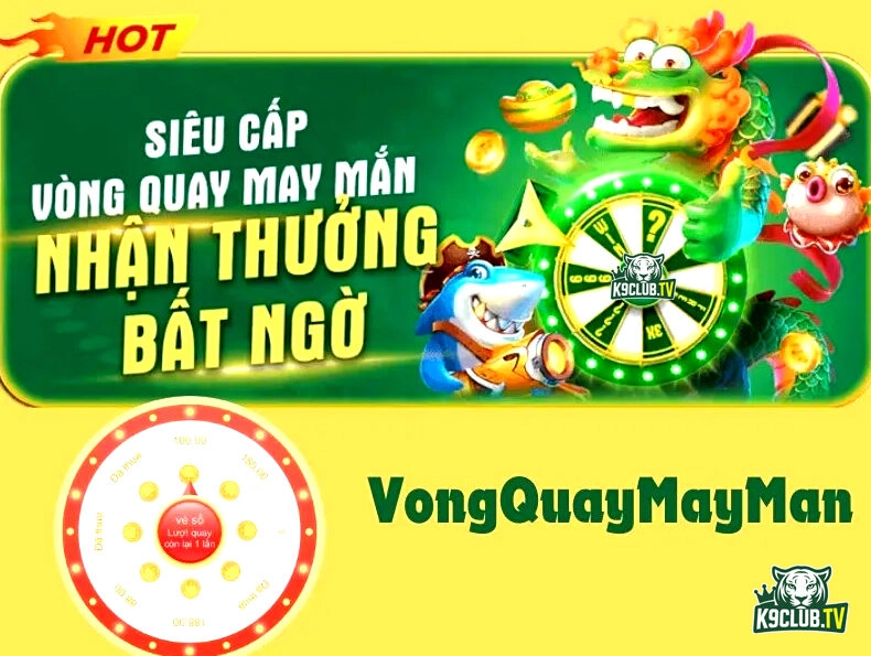 Vòng quay mắn mắn kim cương tại k9club